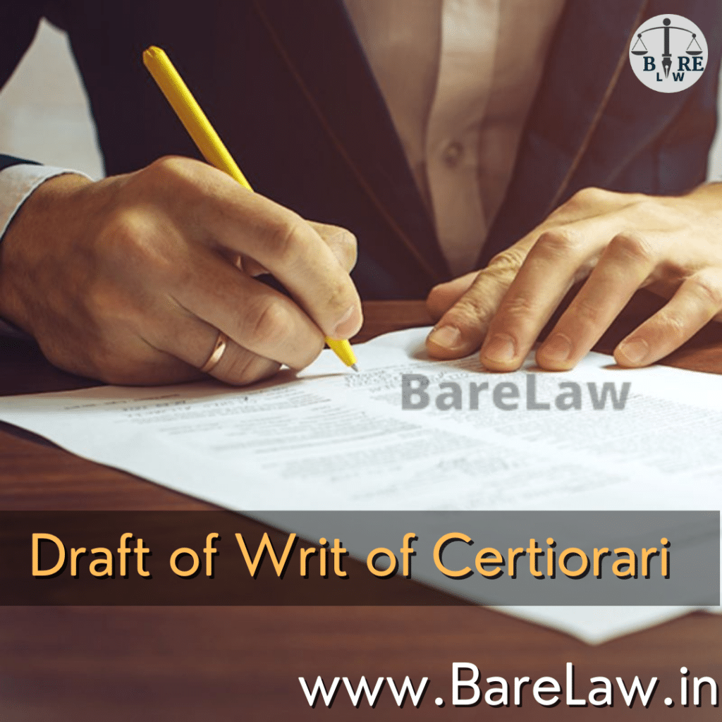 alt="Draft of Writ of Certiorari "
