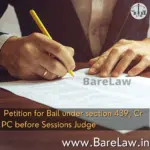 alt=" Petition for Bail under section 439, Cr PC before Sessions Judge "