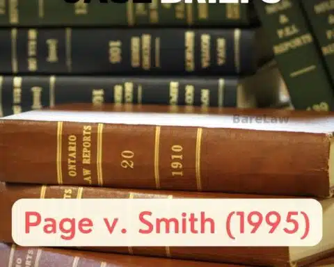 alt="Case brief of Page v. Smith (1995)"
