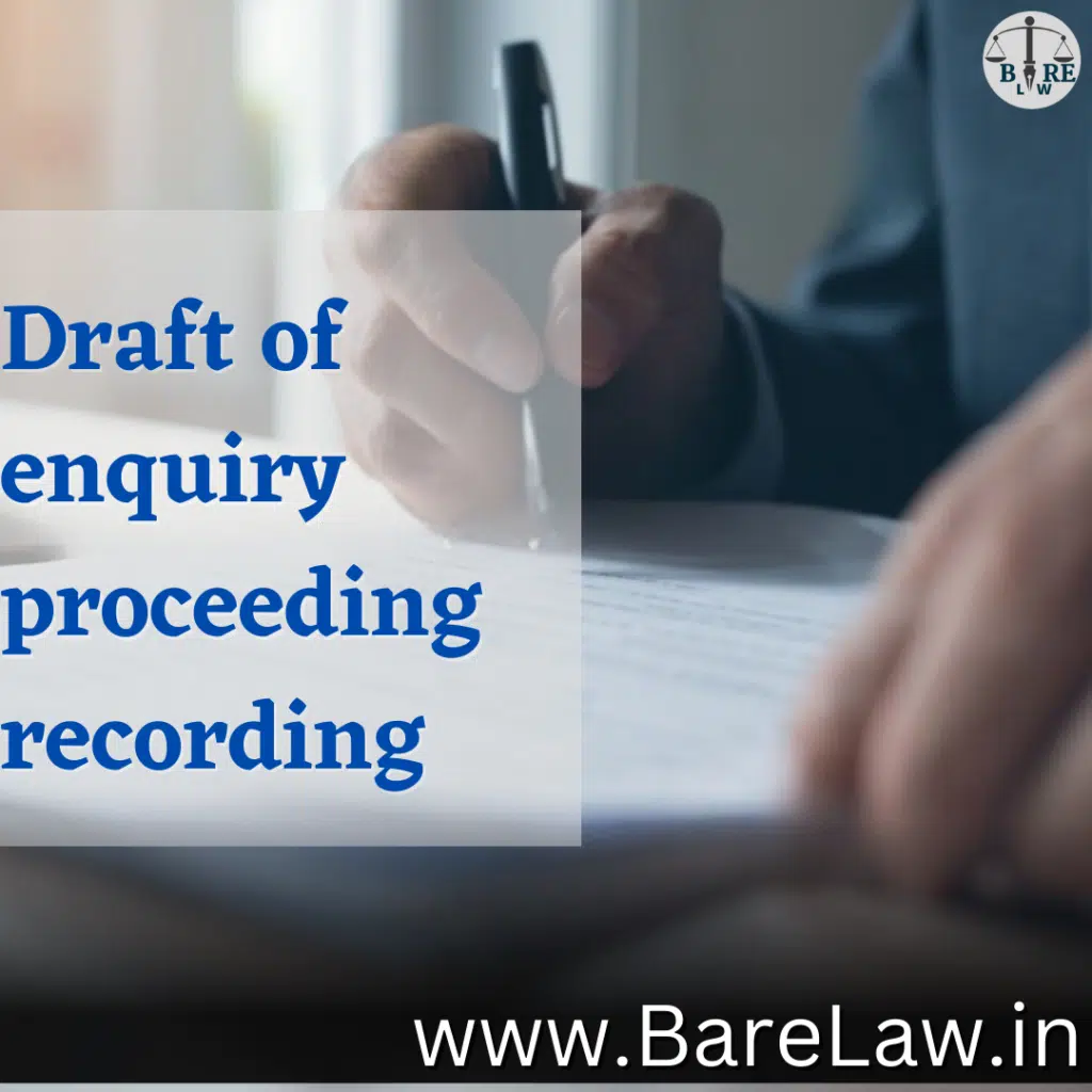 alt="Draft of enquiry proceeding recording"