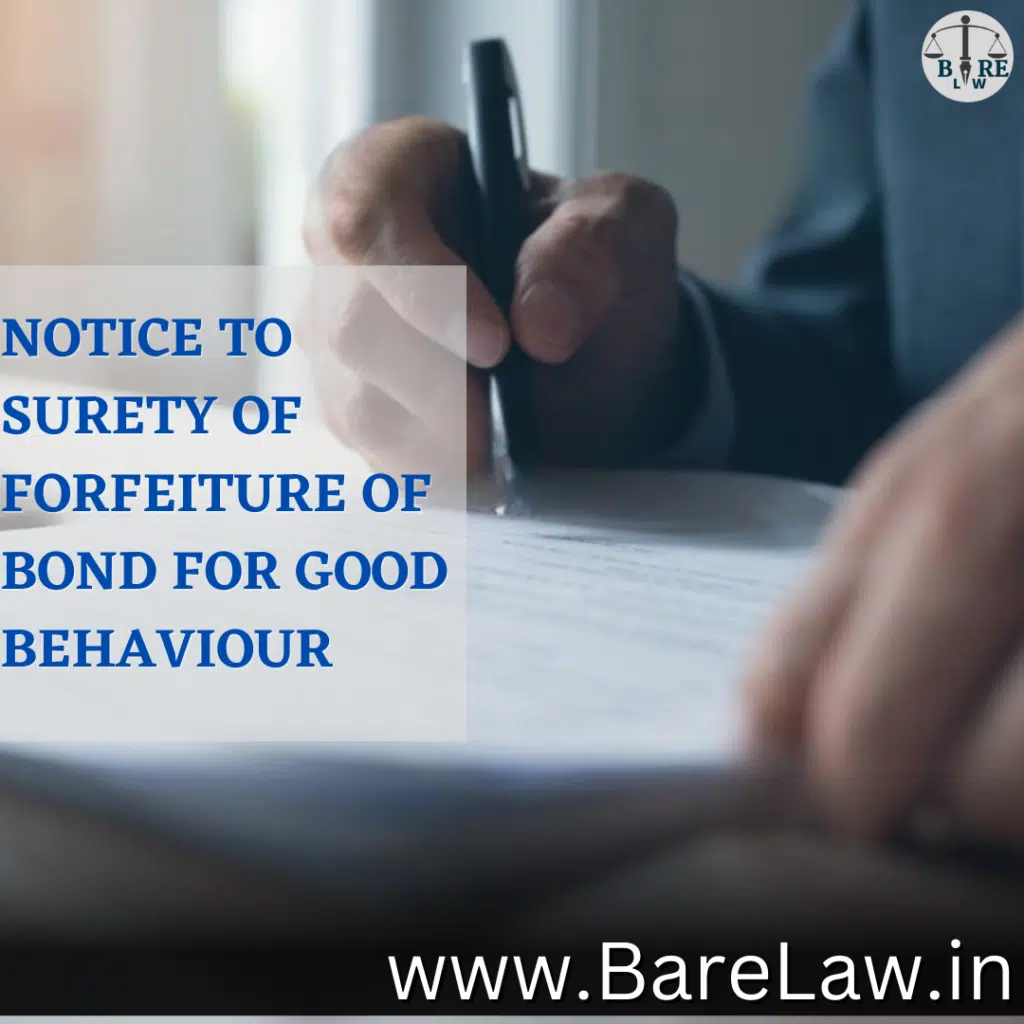 alt="NOTICE TO SURETY OF FORFEITURE OF BOND FOR GOOD BEHAVIOUR"
