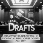 APPLICATION UNDER SECTION 25 PROVINCIAL SMALL CAUSE COURTS ACT, 1887