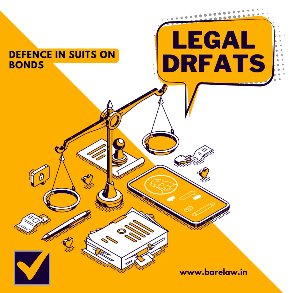 DEFENCE IN SUITS ON BONDS