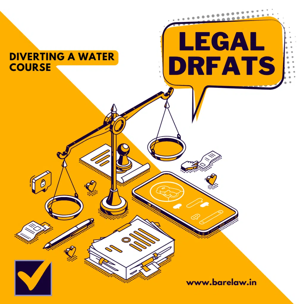 DIVERTING A WATER COURSE