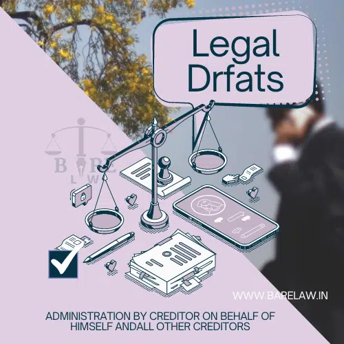 ADMINISTRATION BY CREDITOR ON BEHALF OF HIMSELF ANDALL OTHER CREDITORS