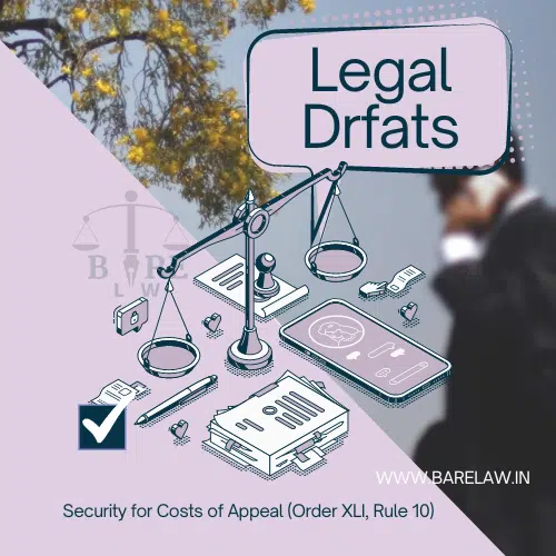 Security for Costs of Appeal (Order XLI, Rule 10)