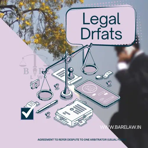 AGREEMENT TO REFER DESPUTE TO ONE ARBITRATOR (USUAL FORM)