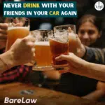 Never drink with your friends in your car again