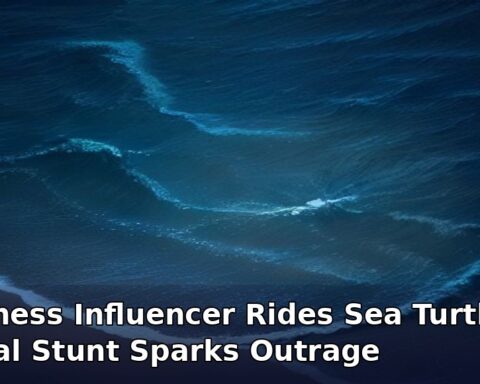 Fitness Influencer Rides Sea Turtle: Viral Stunt Sparks Outrage