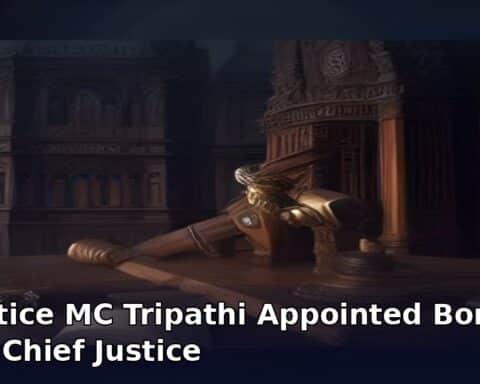 Justice MC Tripathi Appointed Bombay HC Chief Justice