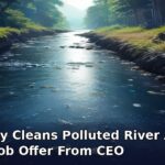 MP Boy Cleans Polluted River Alone, Gets Job Offer From CEO