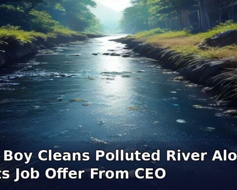 MP Boy Cleans Polluted River Alone, Gets Job Offer From CEO