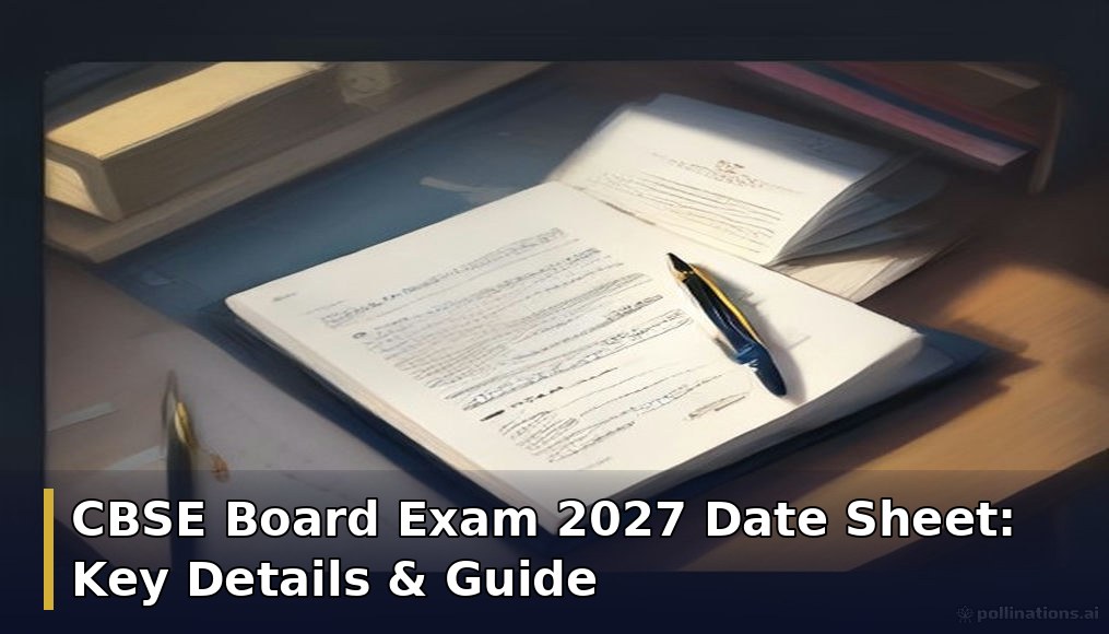 CBSE Board Exam 2027 Date Sheet: Key Details & Guide