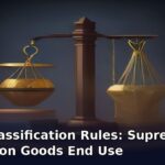 Tax Classification Rules: Supreme Court on Goods End Use